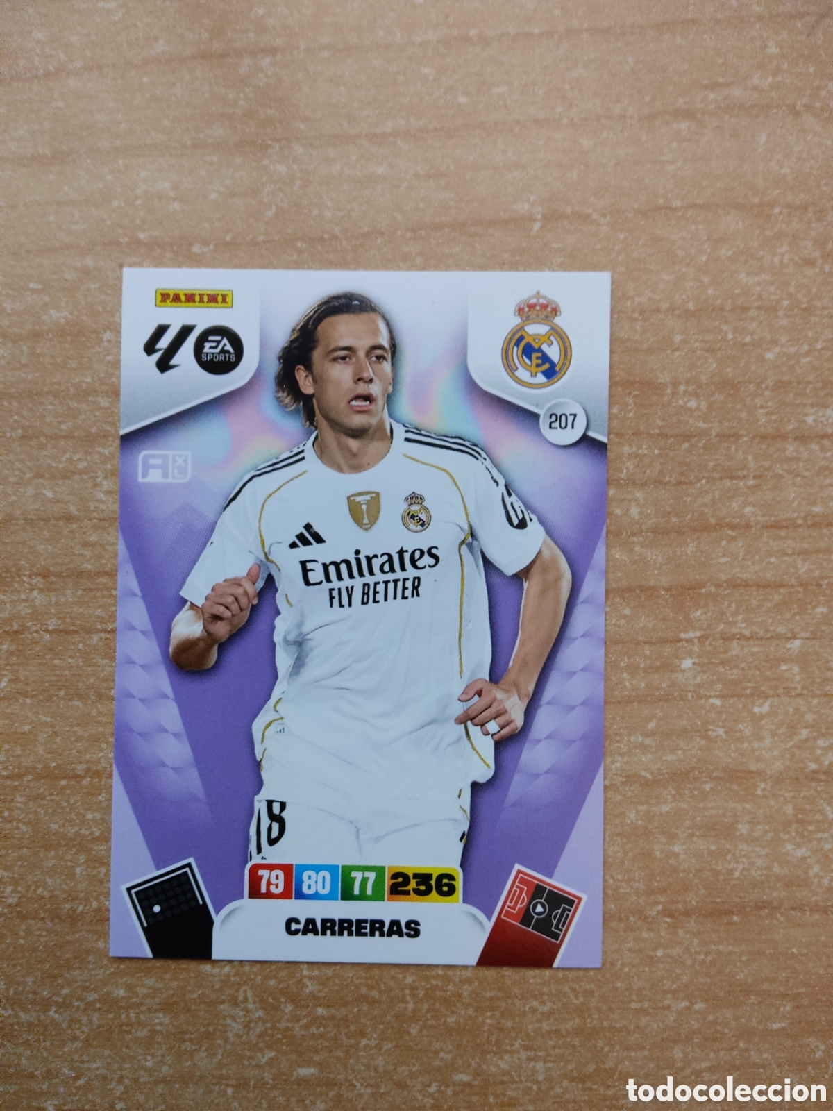 Cromos de f&uacute;tbol: 207 CARRERAS REAL MADRID ADRENALYN XL LIGA 2025 2026