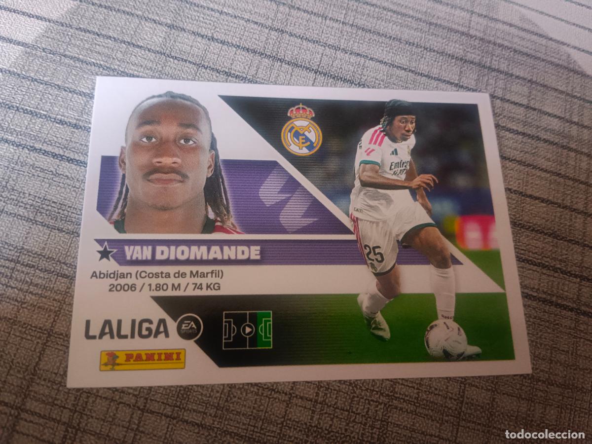 Cromos de f&uacute;tbol: TEMPORADA 2026 2027 26 27 3&ordf; TERCERA EDICION FICHAJE N&ordm; 39 YAN DIOMANDE REAL MADRID