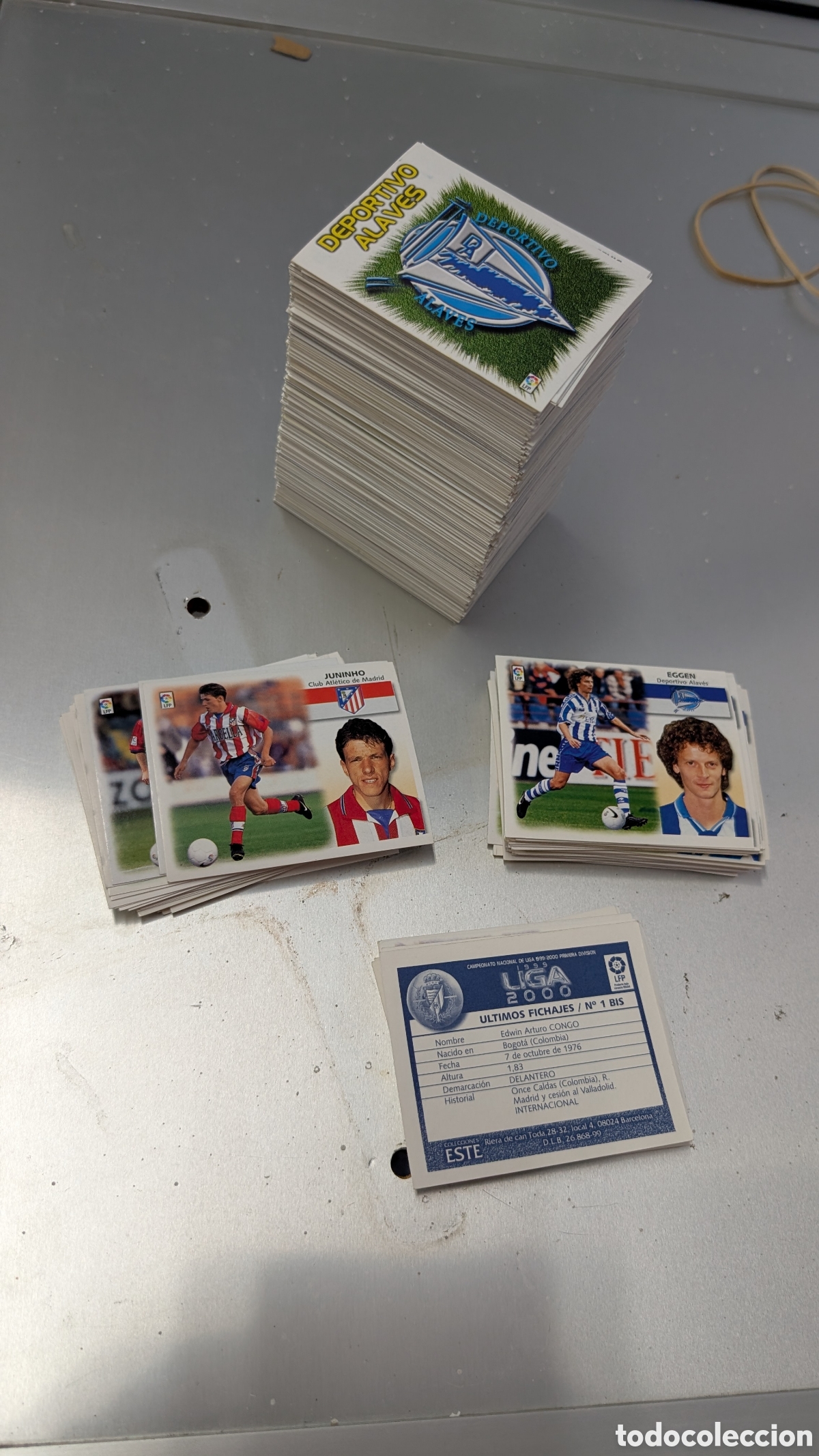 Cromos de f&uacute;tbol: LOTE 476 CROMOS DIFERENTES LIGA ESTE 1999/00 99 00 NUNCA PEGADOS INCLUYE 72 FICHAJES Y COLOCAS