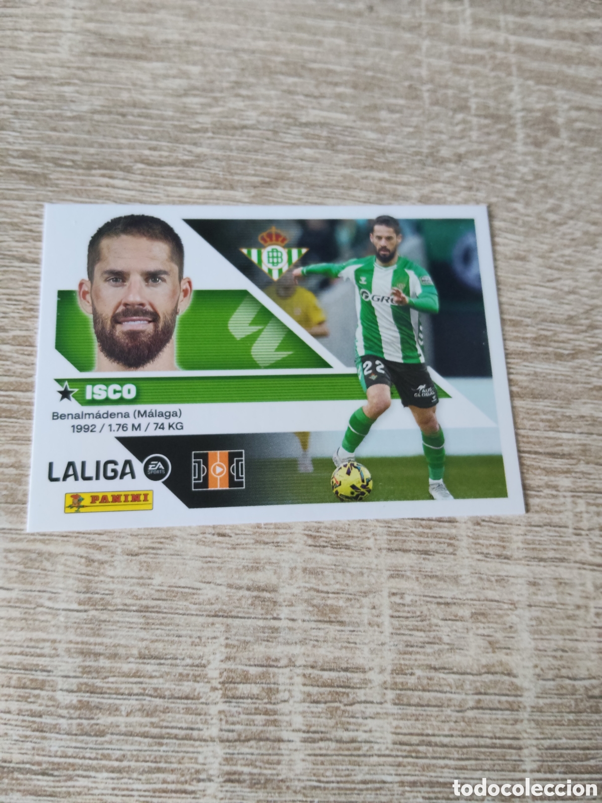 Cromos de f&uacute;tbol: Isco Real Betis liga 2026 2027 26 27 ediciones este
