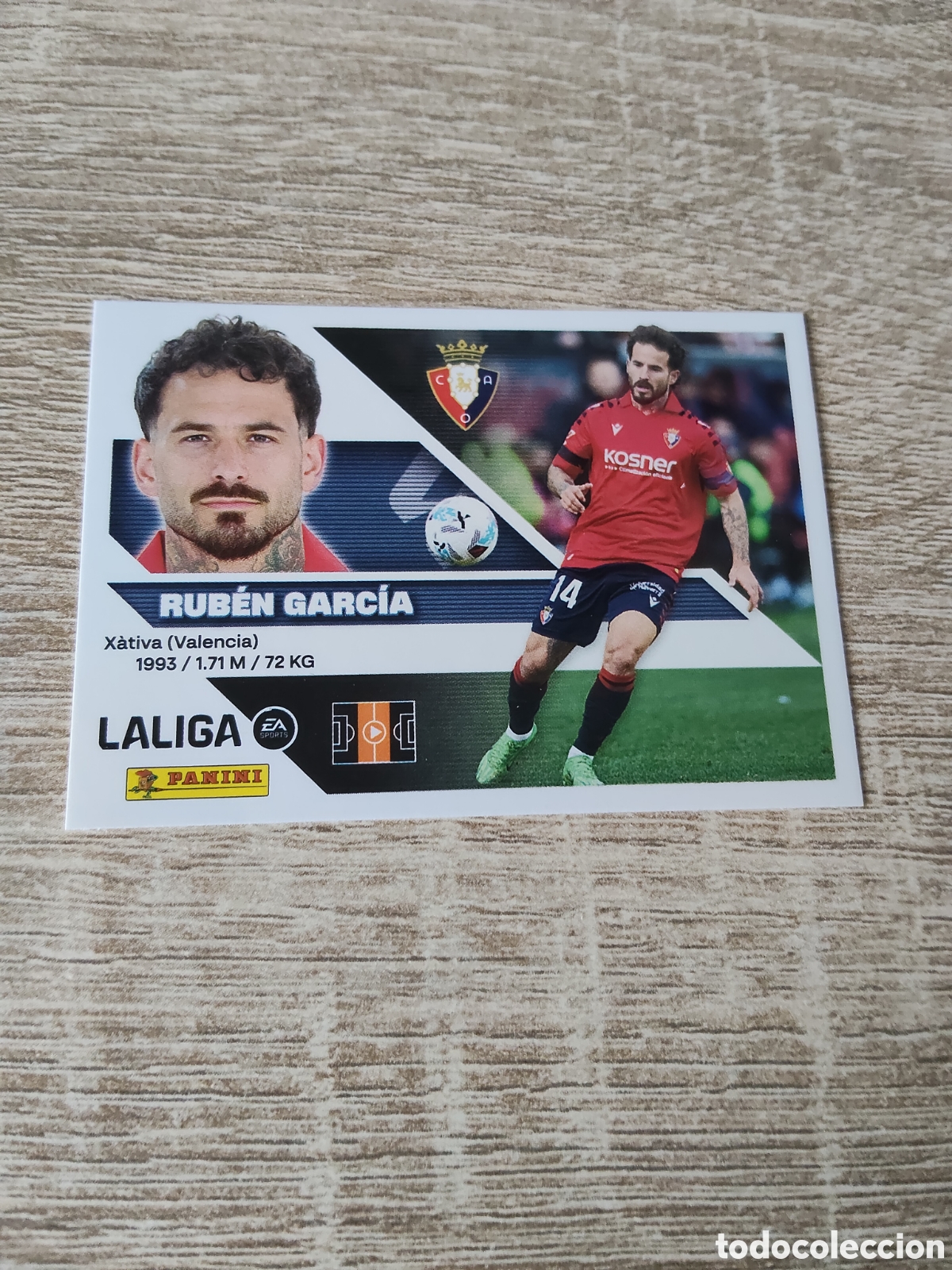 Cromos de f&uacute;tbol: Rub&eacute;n Garc&iacute;a Osasuna liga 2026 2027 26 27 ediciones este