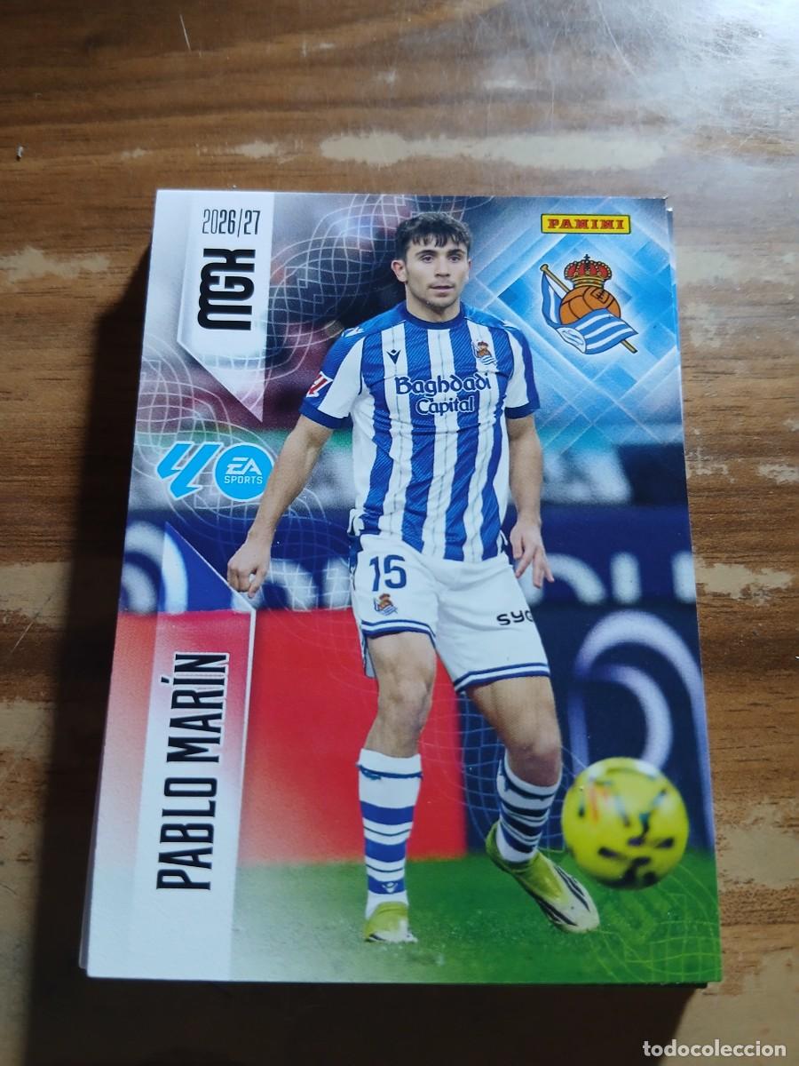 Cromos de f&uacute;tbol: CARD MEGACRACKS TEMPORADA 26/27: PABLO MAR&Iacute;N (REAL SOCIEDAD), N&deg; 317