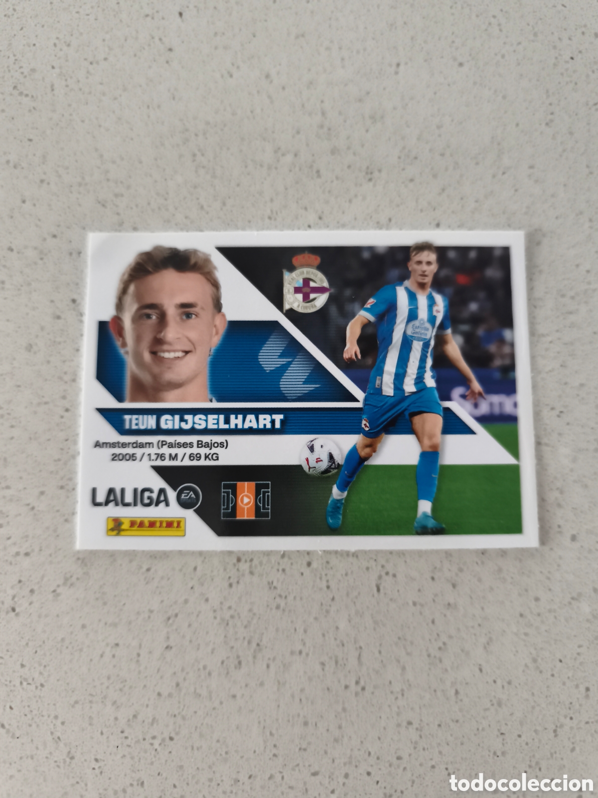Cromos de f&uacute;tbol: CROMO N&Uacute;MERO 14 BIS COLOCA GIJSELHART DEPORTIVO CORU&Ntilde;A. LIGA ESTE 26/27. PANINI. TERCERA EDICI&Oacute;N.