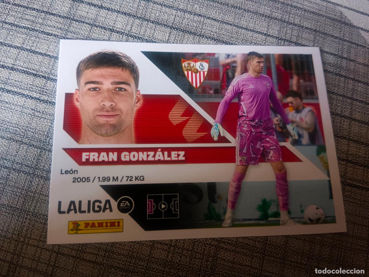Cromos de f&uacute;tbol: TEMPORADA 2026 2027 26 27 3&ordf; TERCERA EDICION N&ordm;4 4 FRAN GONZALEZ SEVILLA NUEVO