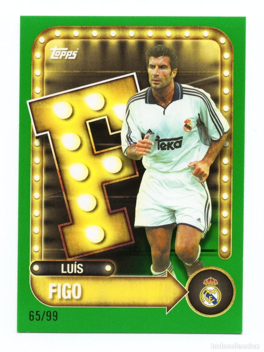 Football Stickers: Luis Figo Topps Collector Real Madrid Numerada 65 /99