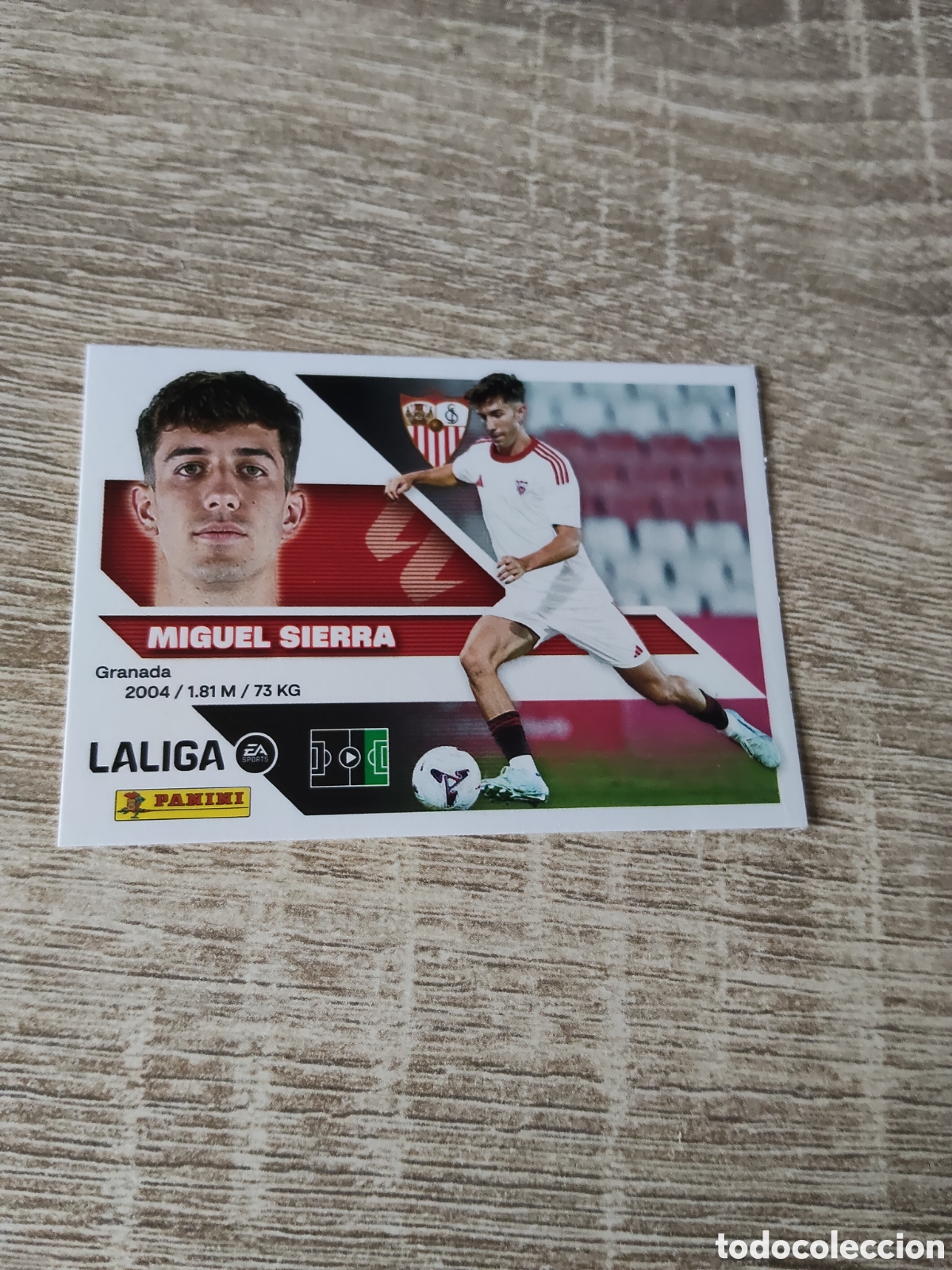 Football Stickers: Miguel Sierra coloca Sevilla liga 2026 2027 26 27 ediciones este
