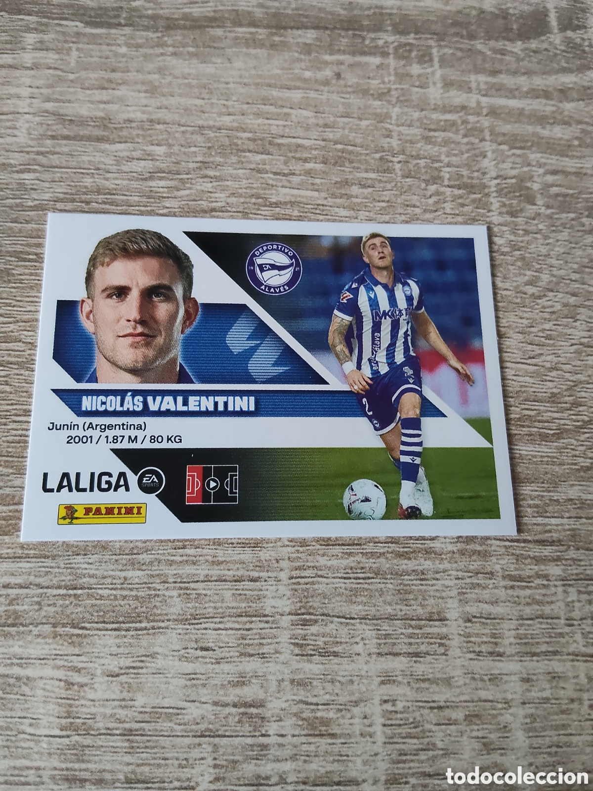 Cromos de f&uacute;tbol: Valentini fichaje 30 Alav&eacute;s liga 2026 2027 26 27 ediciones este