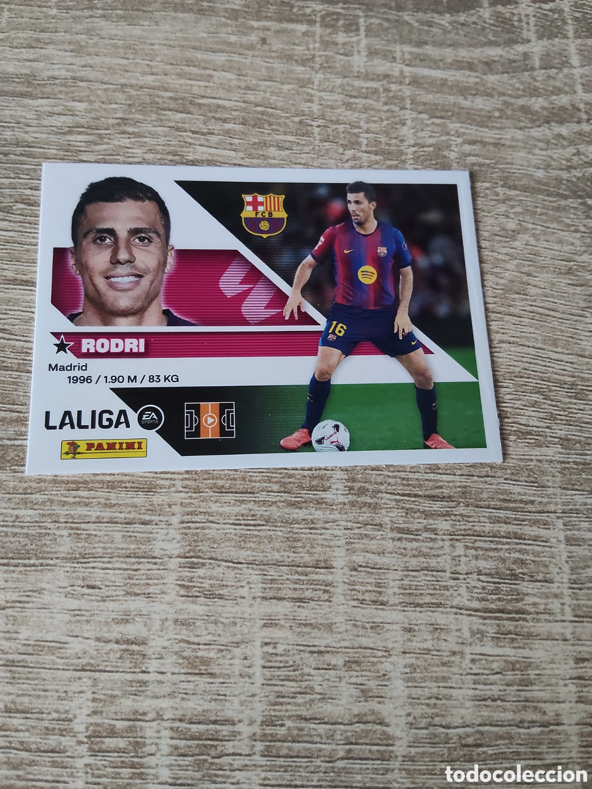 Cromos de f&uacute;tbol: Rodri fichaje 40 Barcelona liga 2026 2027 26 27 ediciones este