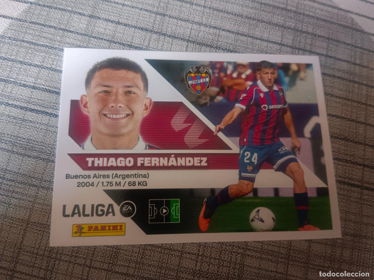Cromos de f&uacute;tbol: TEMPORADA 2026 2027 26 27 3&ordf; TERCERA EDICION COLOCA 16 BIS THIAGO FERNANDEZ LEVANTE NUEVO