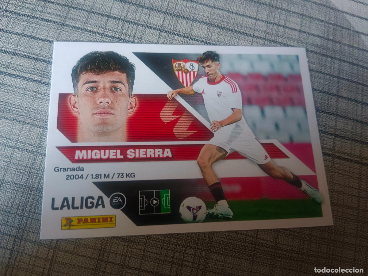 Cromos de f&uacute;tbol: TEMPORADA 2026 2027 26 27 3&ordf; TERCERA EDICION COLOCA 19 BIS MIGUEL SIERRA SEVILLA NUEVO