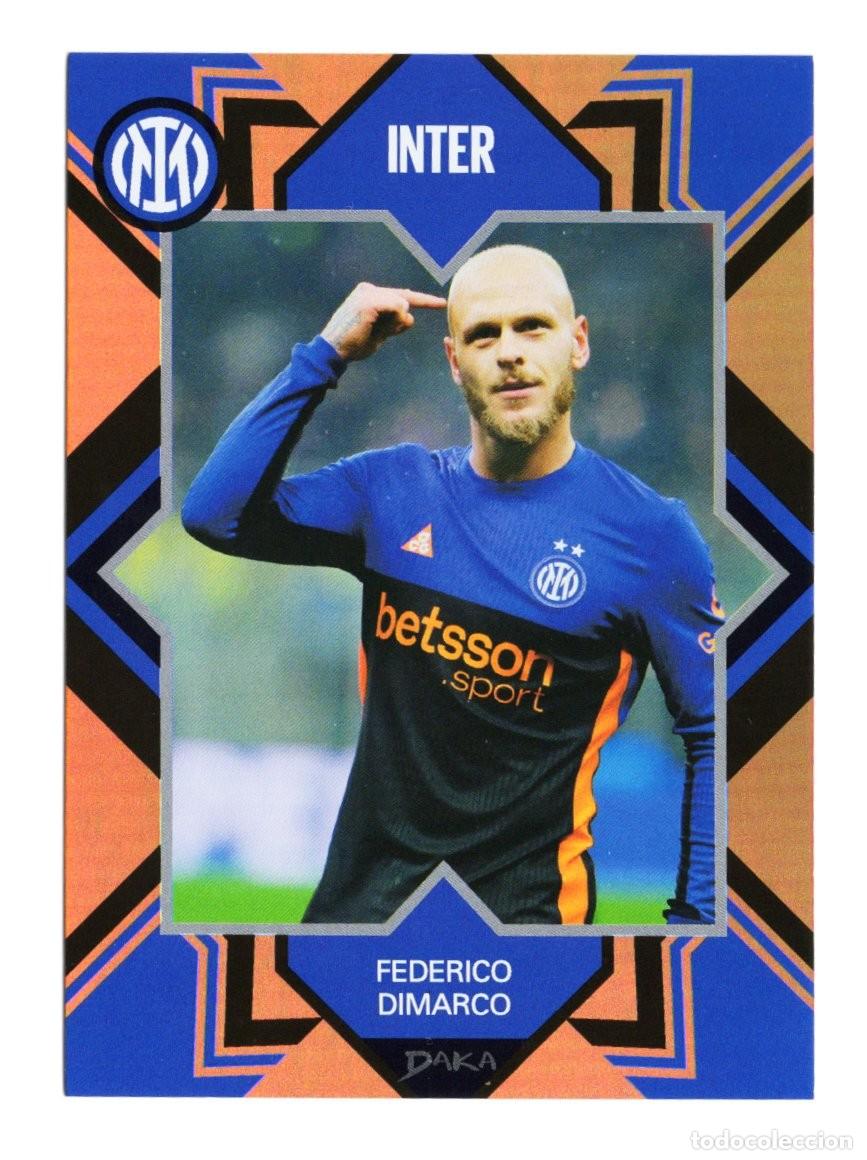 Cromos de f&uacute;tbol: Federico Dimarco Inter Milan Daka Red Refractor Top Audience Numerada 32 /49