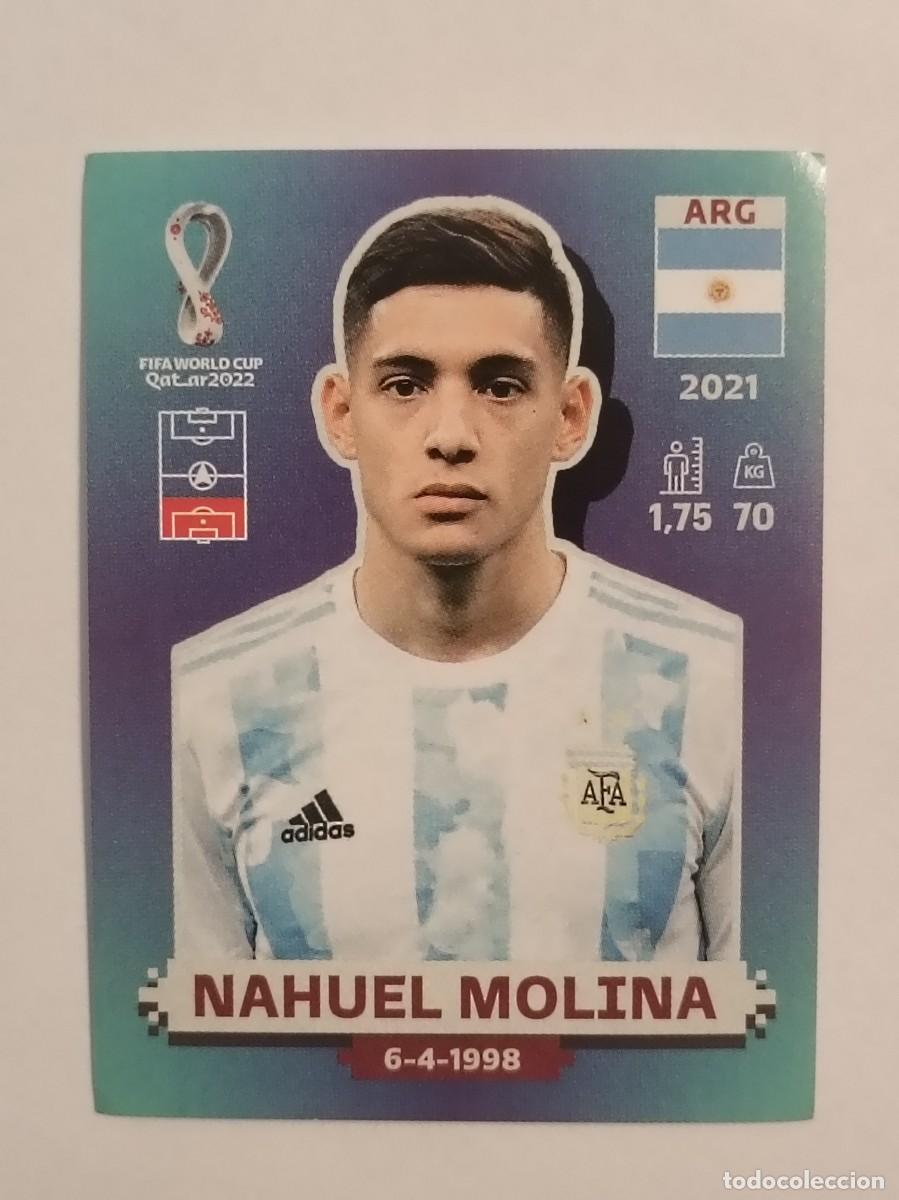 Cromos de f&uacute;tbol: #ARG 6 NAHUEL MOLINA (ARGENTINA) MUNDIAL QATAR 2022 PANINI