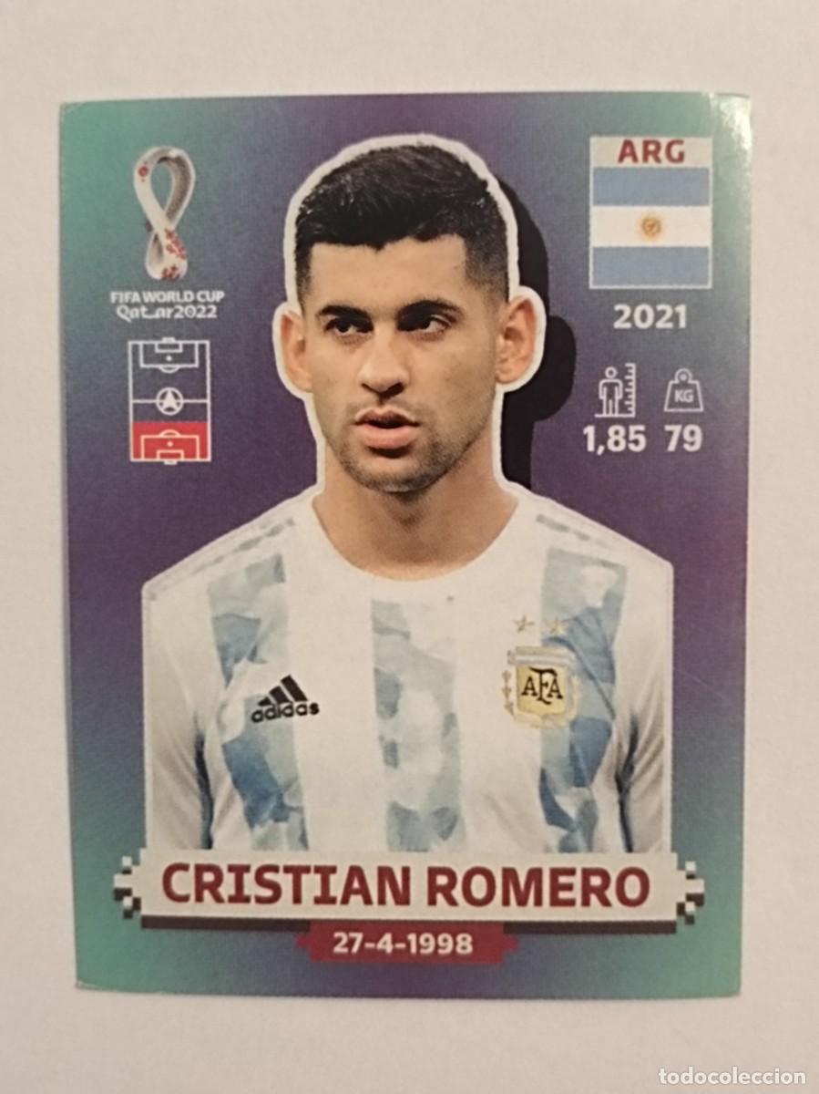 Cromos de f&uacute;tbol: #ARG 9 CRISTIAN ROMERO (ARGENTINA) MUNDIAL QATAR 2022 PANINI