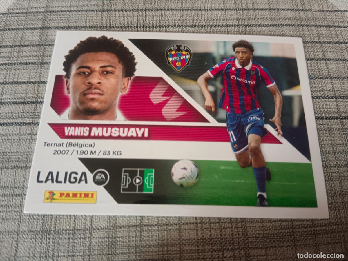 Fu&szlig;ball-Sticker: TEMPORADA 2026 2027 26 27 2&ordf; SEGUNDA EDICION COLOCA 20 BIS MUSUAYI LEVANTE NUEVO