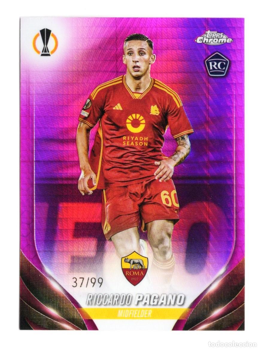 Fu&szlig;ball-Sticker: Ricardo Pagano 2024 Topps Chrome Purple numerada # 37 /99