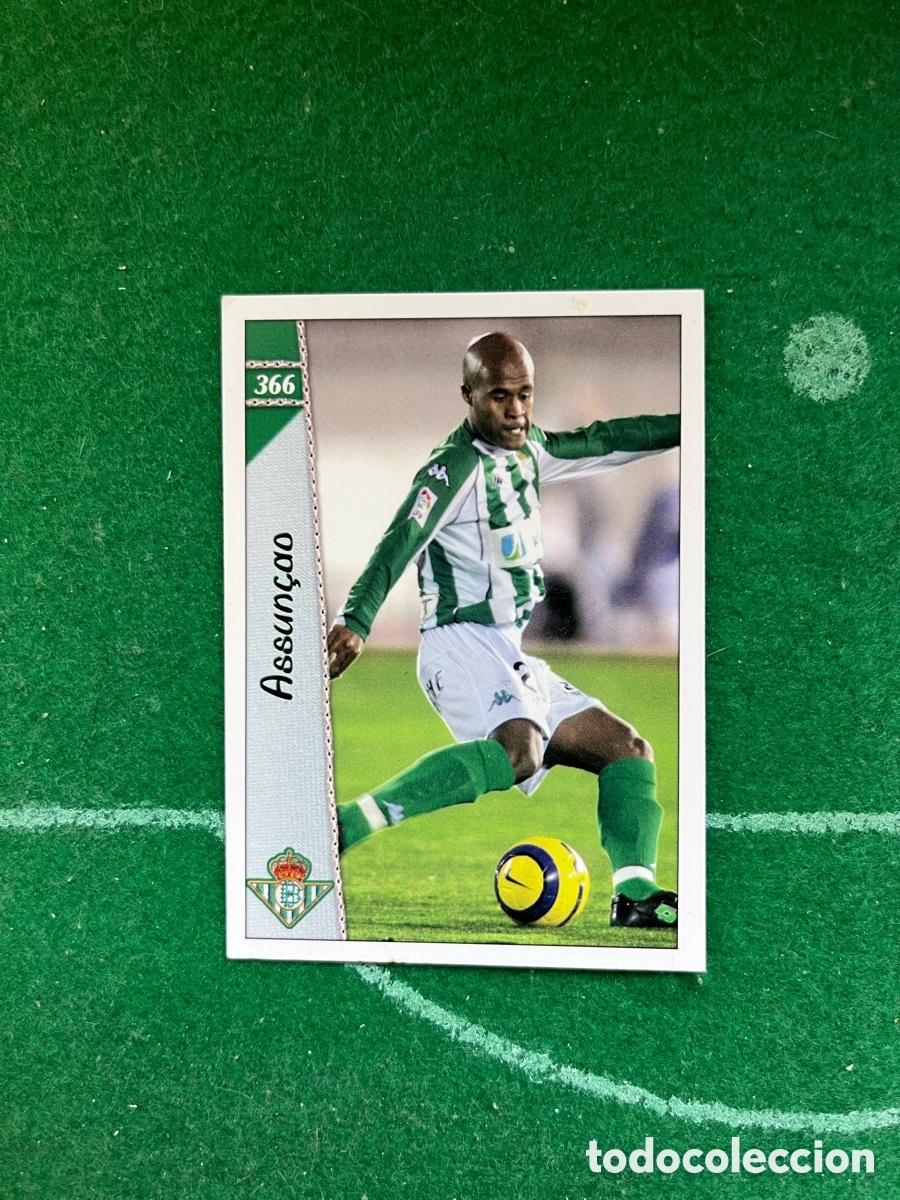 Cromos de f&uacute;tbol: 366 ASSUN&Ccedil;AO REAL BETIS LAS FICHAS DE LA LIGA 2006 2007 MUNDICROMO