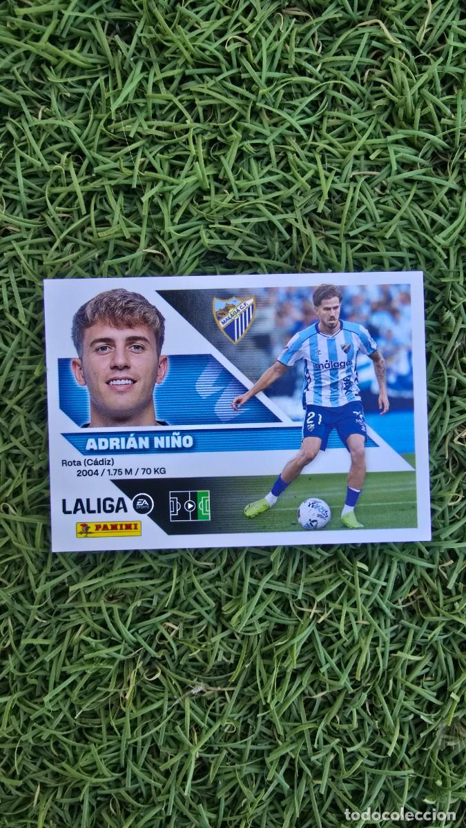 Cromos de f&uacute;tbol: ADRIAN NI&Ntilde;O 18 MALAGA LIGA ESTE 2026 2027 26 27 PANINI LALIGA EA SPORTS