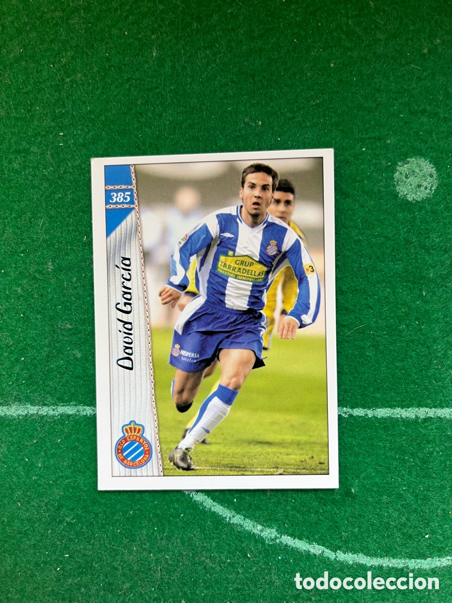 Cromos de f&uacute;tbol: 385 DAVID GARCIA ESPANYOL LAS FICHAS DE LA LIGA 2006 2007 MUNDICROMO