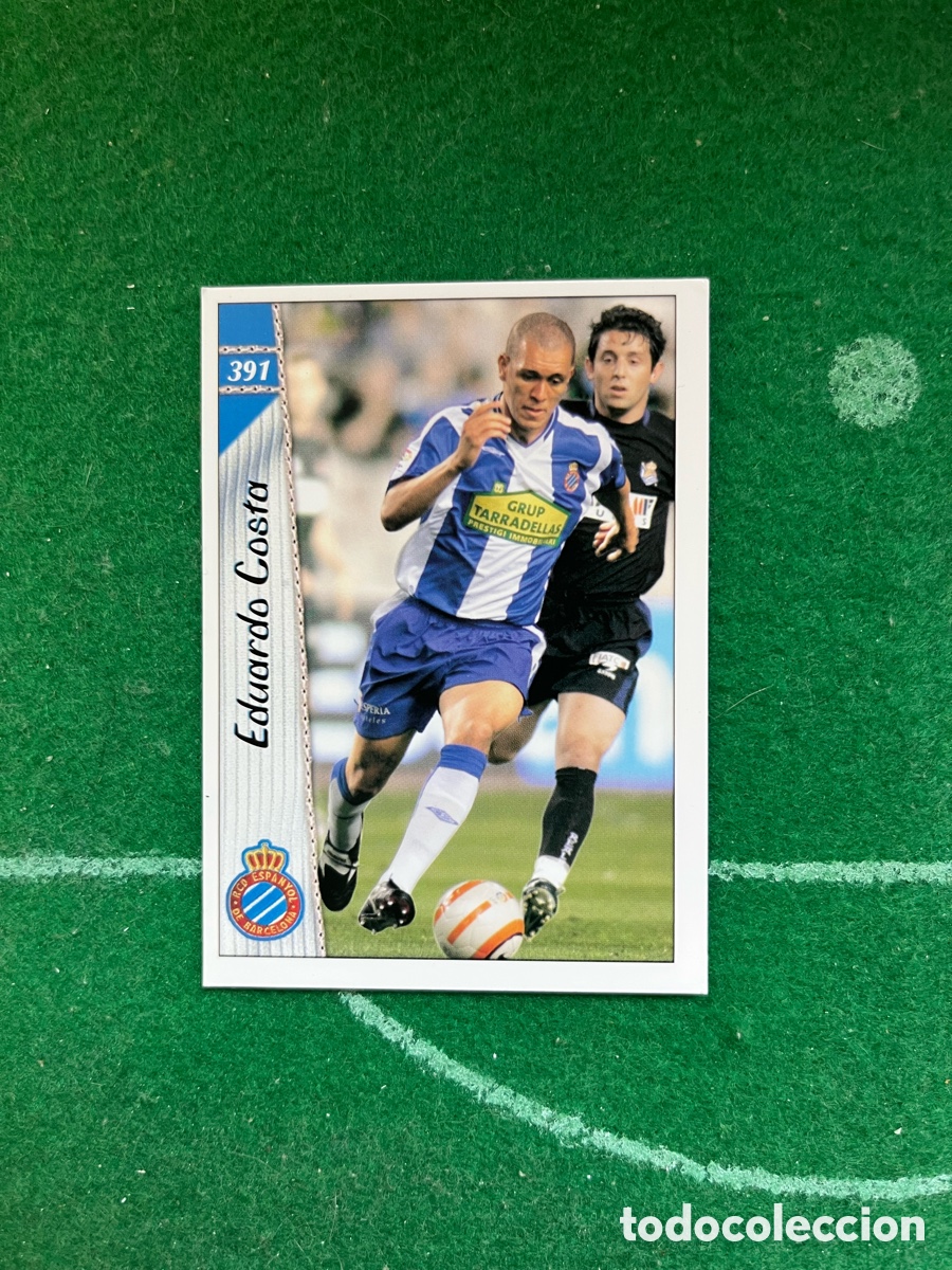 Cromos de f&uacute;tbol: 391 EDUARDO COSTA ESPANYOL LAS FICHAS DE LA LIGA 2006 2007 MUNDICROMO