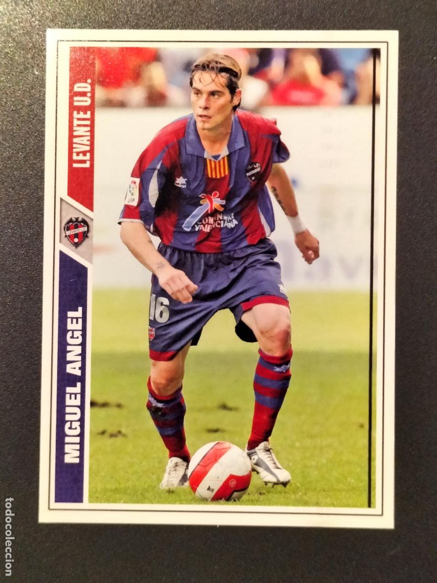 Figurine di Calcio: + 639 MIGUEL ANGEL LEVANTE CROMOS ALBUM MUNDICROMO FICHAS LIGA FUTBOL 2007 2008 07 08