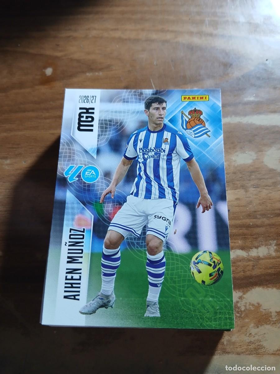 Figurine di Calcio: CARD MEGACRACKS TEMPORADA 26/27: AHIEN MU&Ntilde;OZ (REAL SOCIEDAD), N&deg; 314