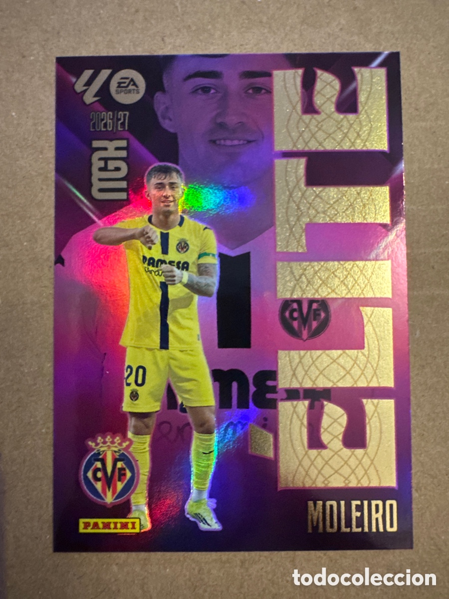 Football Stickers: # 11 Moleiro Villarreal ELITE Megacracks 26 27 2026 2027
