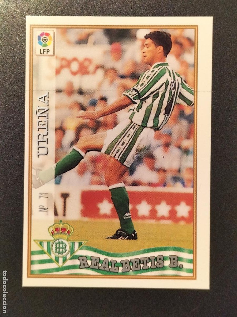 Cromos de f&uacute;tbol: 71 URE&Ntilde;A BETIS CROMOS ALBUM MUNDICROMO LIGA FUTBOL 1997 1998 97 98
