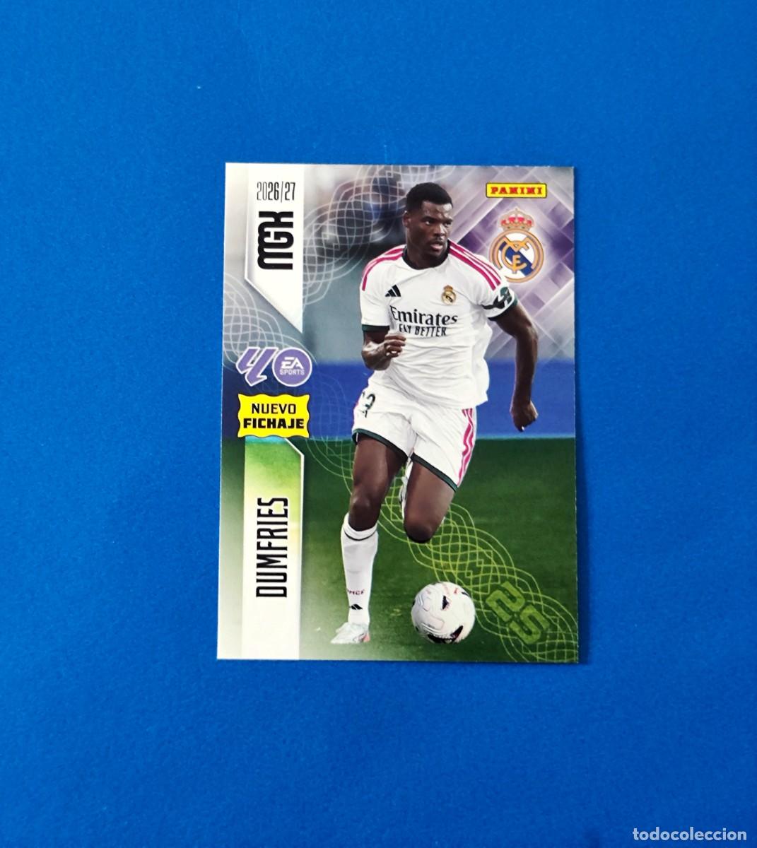 Cromos de f&uacute;tbol: Megacracks 2025 2026 / 25 26 Real Madrid Nuevo FICHAJE 472 Dumfries