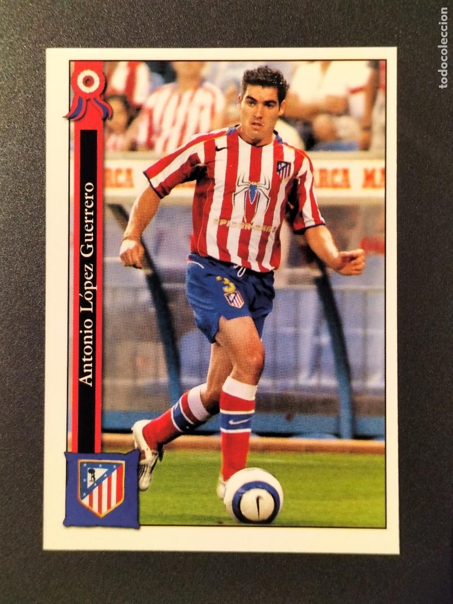 Figurine di Calcio: CROMO 277 ANTONIO LOPEZ AT. MADRID CROMOS ALBUM MUNDICROMO FICHAS LIGA FUTBOL 2005 2006 05 06