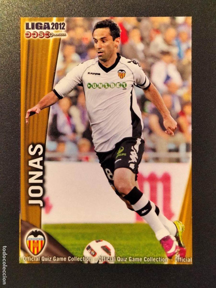 Cromos de f&uacute;tbol: CORREGIDO 72 JONAS VALENCIA CROMOS ALBUM MUNDICROMO LIGA FUTBOL QUIZ GAME 2011-2012 11-12