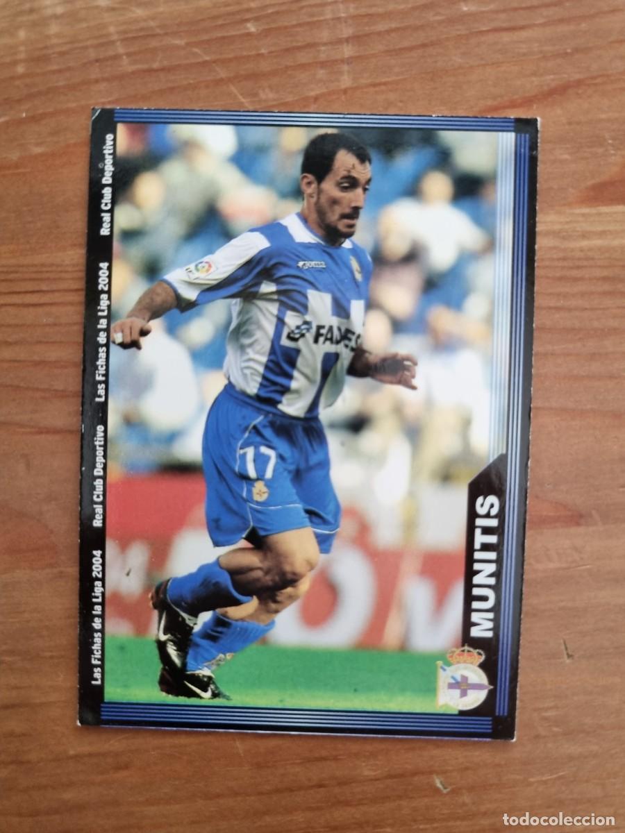 Cromos de f&uacute;tbol: 665+ MUNITIS (Deportivo La Coru&ntilde;a) &Uacute;LTIMA HORA. Las Fichas de la Liga 2003 2004 03 04 (Mundicromo