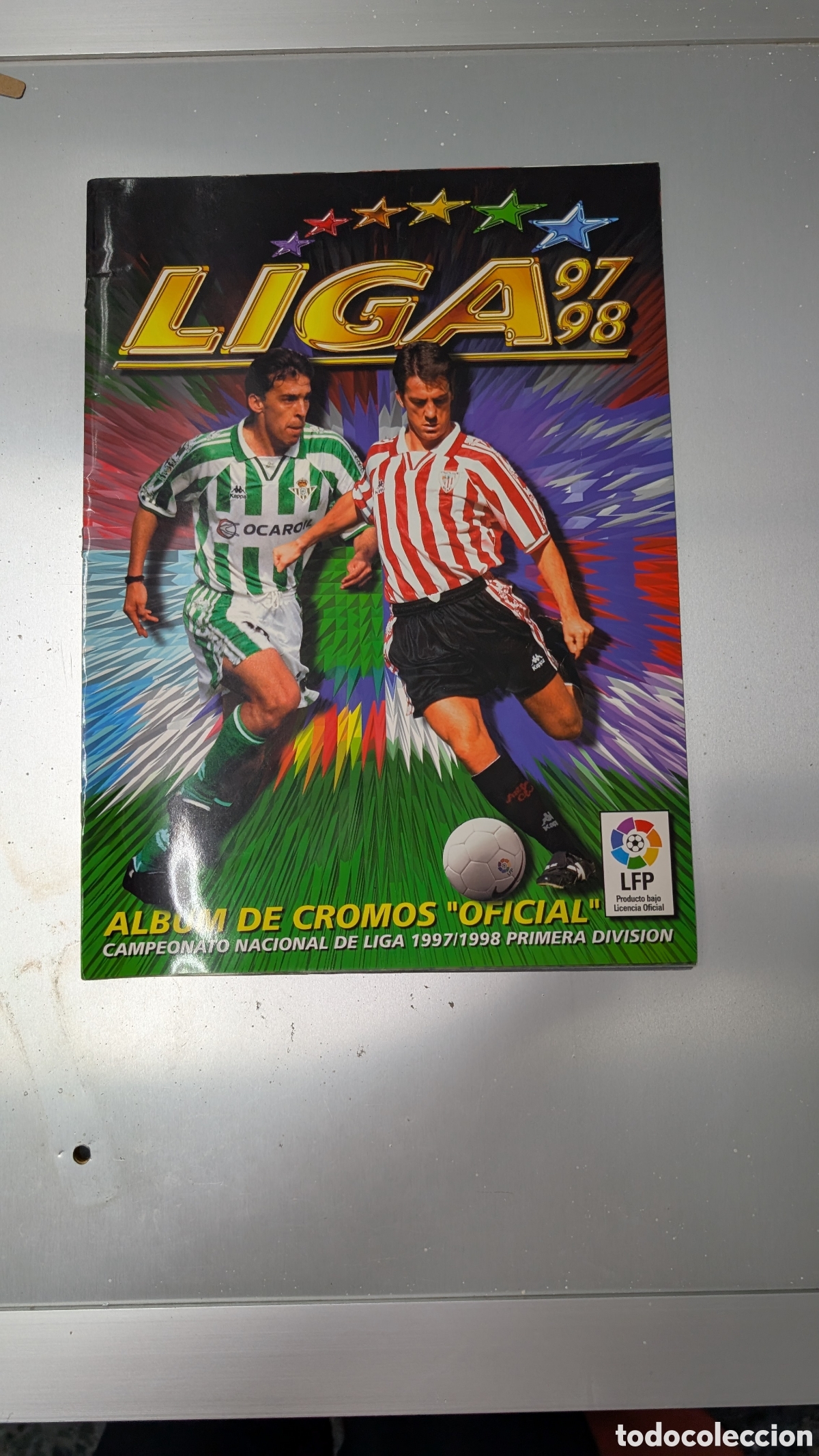 Cromos de f&uacute;tbol: ALBUM PLANCHA VAC&Iacute;O LIGA ESTE 1997/98 97 98 NUNCA TUVO CROMOS PEGADOS