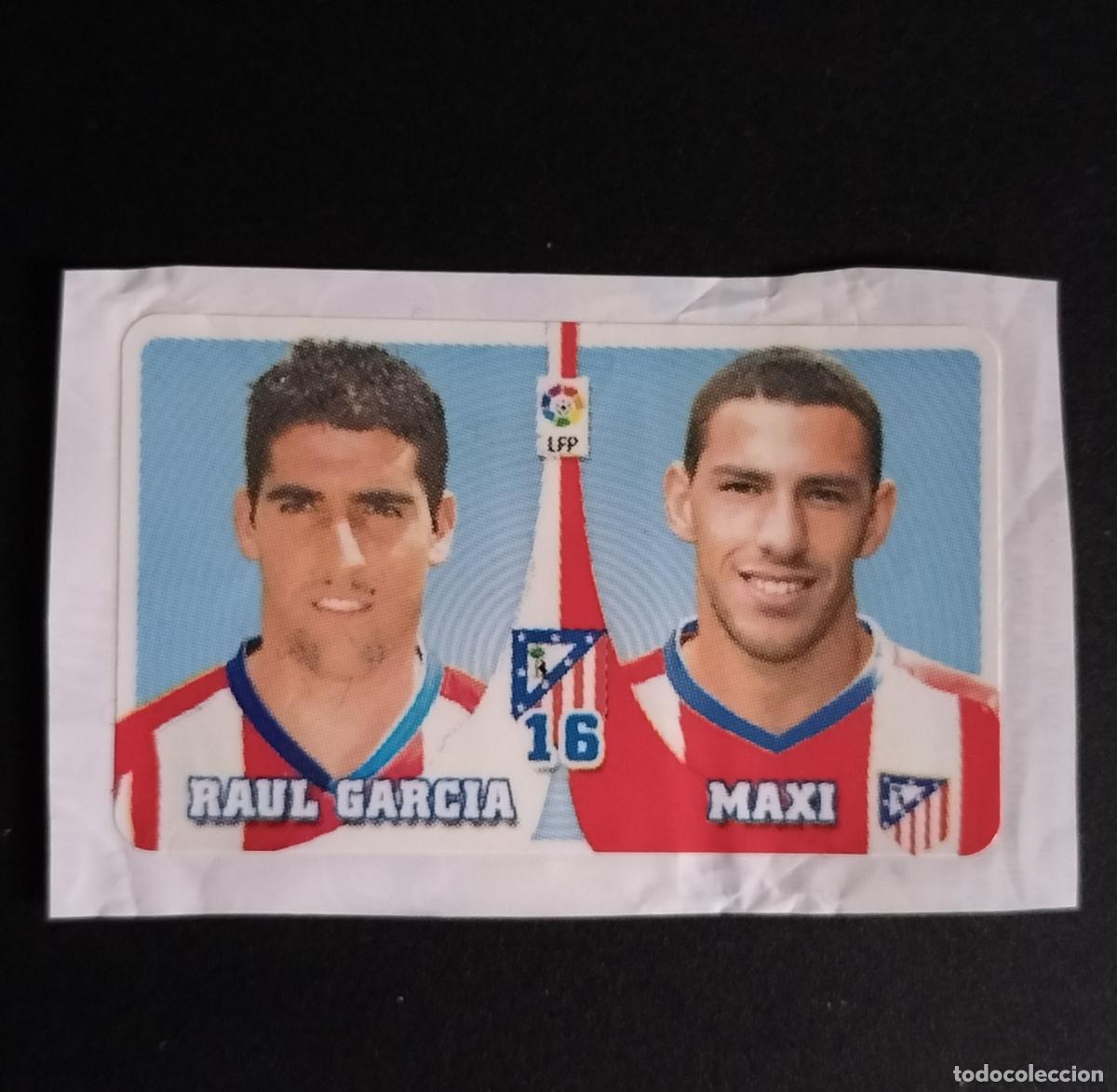 Cromos de f&uacute;tbol: RAUL GARCIA Y MAXI AT. MADRID CROMOS CHICLE LIGA FUTBOL CHICLES EDICIONES ESTE 2007 2008 07 08