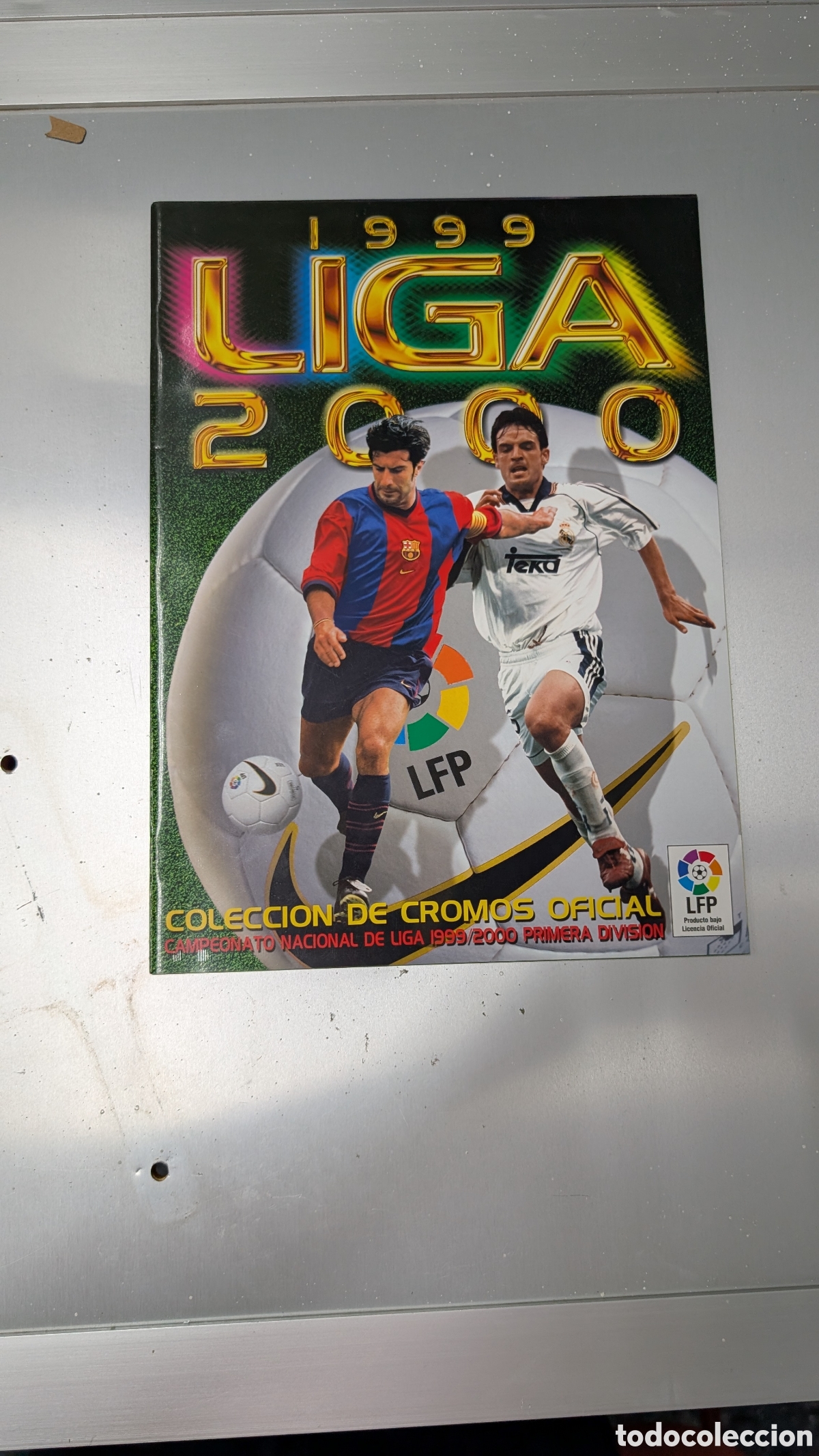 Cromos de f&uacute;tbol: ALBUM PLANCHA VAC&Iacute;O LIGA ESTE 1999/00 99 00 NUNCA TUVO CROMOS PEGADOS
