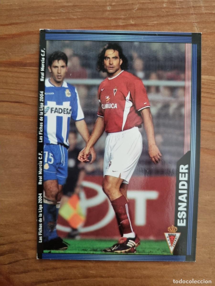 Cromos de Futebol: 674+ ESN&Aacute;IDER (Real Murcia) &Uacute;LTIMA HORA. Las Fichas de la Liga 2003 2004 03 04 (Mundicromo