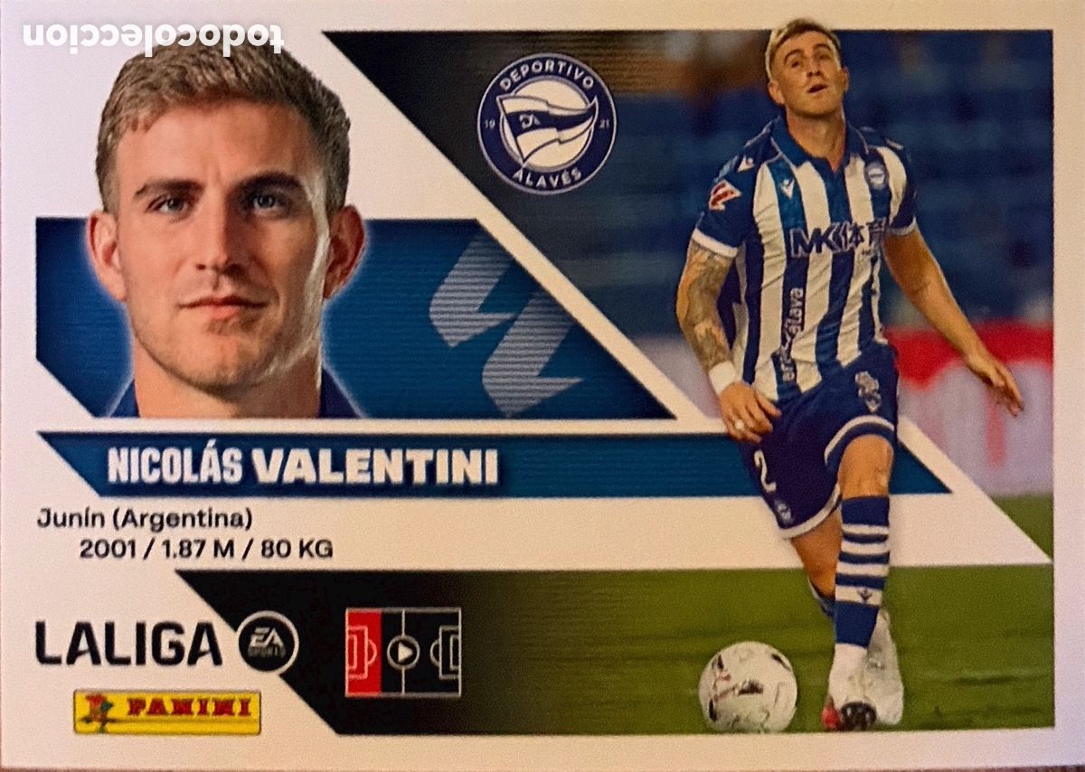 Cartes &agrave; collectionner de Football: VALENTINI -ULTIMO FICHAJE 30- (ALAVES) COLECCIONES ESTE 2026/27 (PANINI)