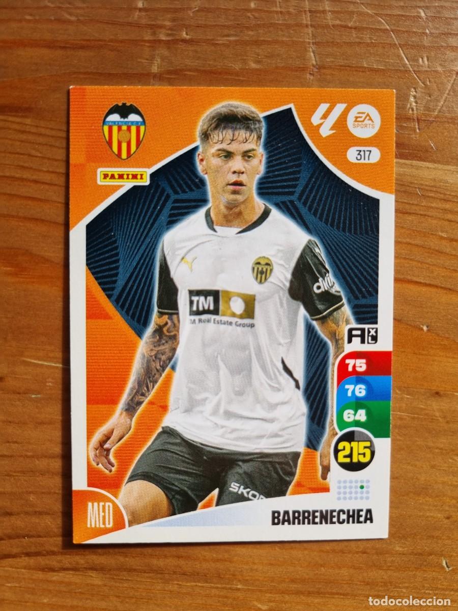 Cartes &agrave; collectionner de Football: 317 BARRENECHEA (Valencia CF). Liga 2024 2025 24 25 Adrenalyn XL (Panini)