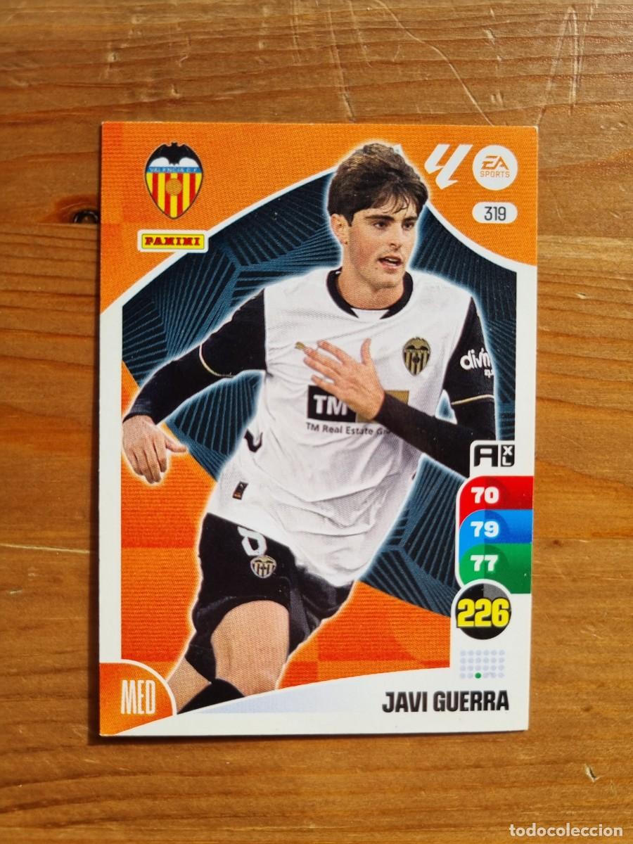 Fu&szlig;ball-Sticker: 319 JAVI GUERRA (Valencia CF). Liga 2024 2025 24 25 Adrenalyn XL (Panini)
