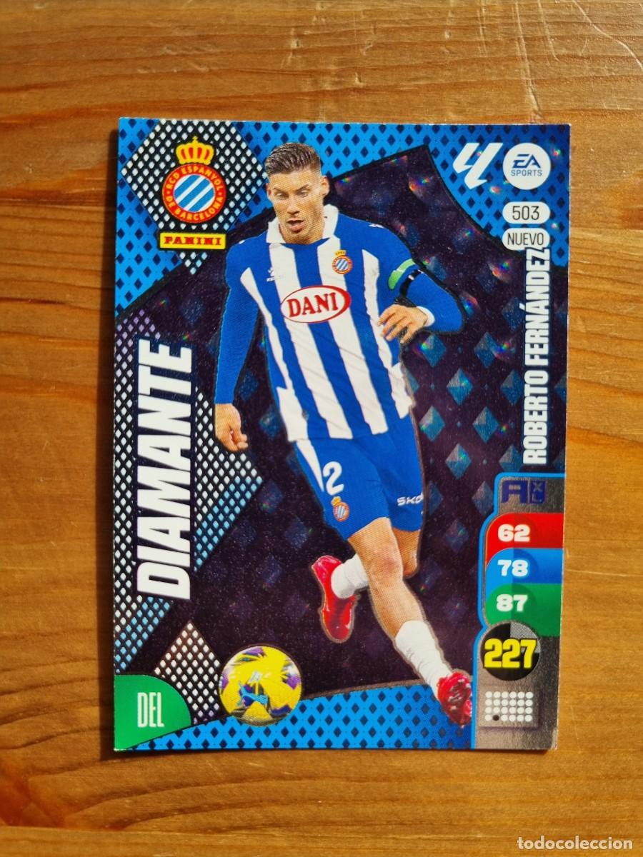 Cartes &agrave; collectionner de Football: 503 ROBERTO FERN&Aacute;NDEZ (RCD Espanyol) NUEVO DIAMANTE. Liga 2024 2025 24 25 Adrenalyn XL (Panini)