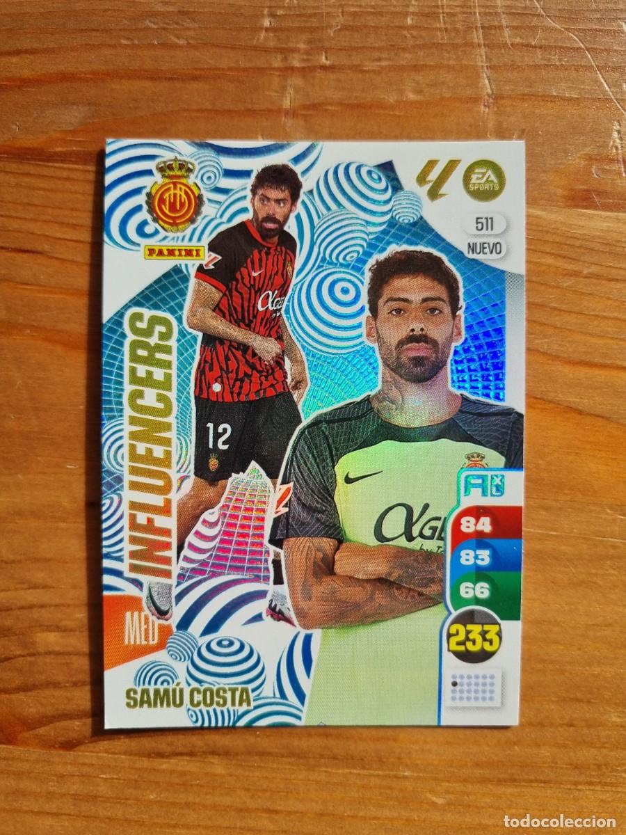 Cromos de f&uacute;tbol: 511 SAMU COSTA (RCD Mallorca) NUEVO INFLUENCERS. Liga 2024 2025 24 25 Adrenalyn XL (Panini)
