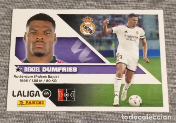 Cromos de f&uacute;tbol: UF 3 DUMFRIES (Real Madrid CF) &Uacute;LTIMOS FICHAJES. Liga 2026 2027 26 27 Colecciones Este (Panini)