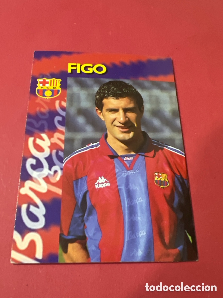 Cromos de f&uacute;tbol: C4684. 18 FIGO LA FICHA BARCELONA 1996 1997 96 97 PANINI CARDS