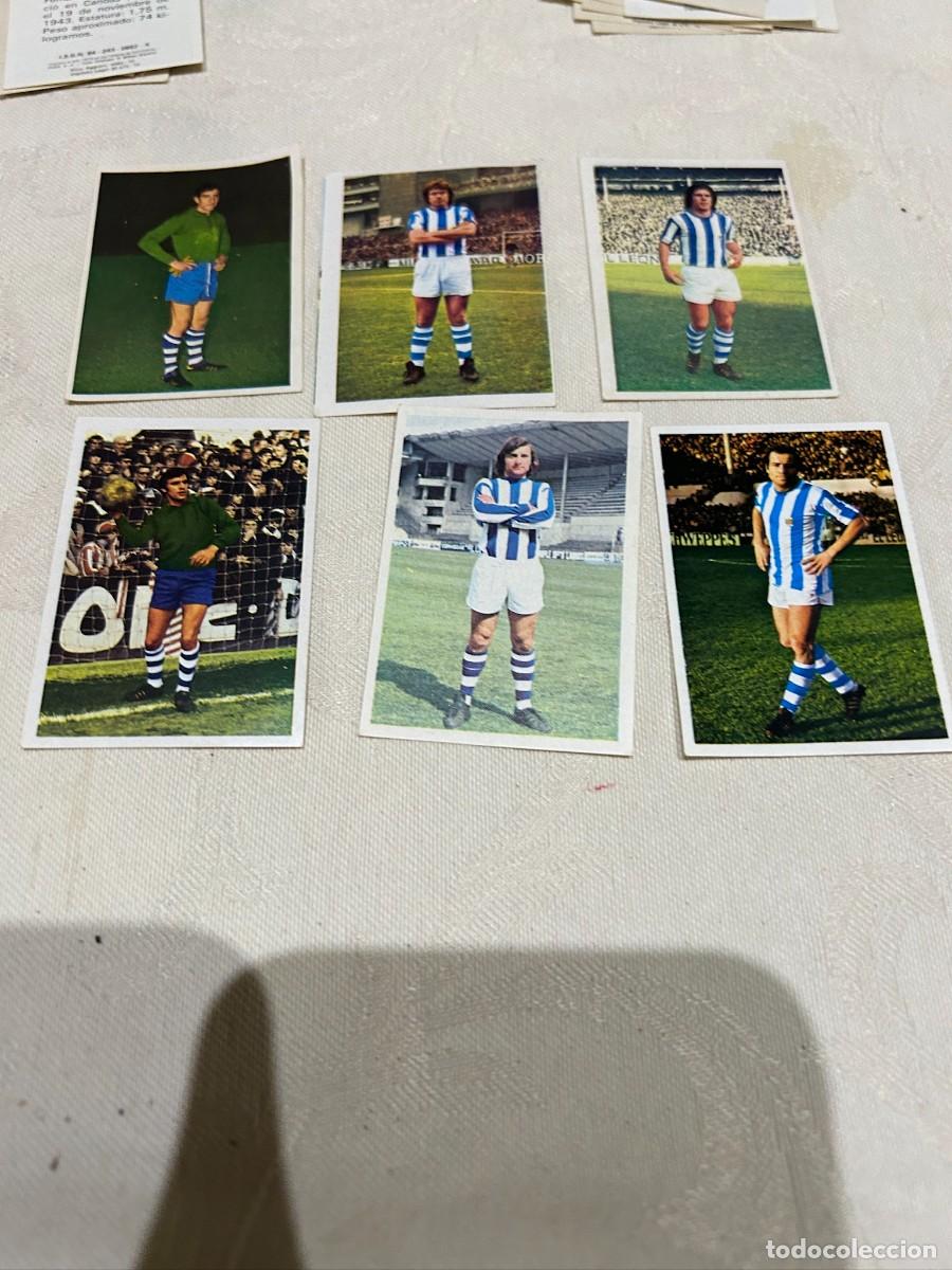 Cromos de f&uacute;tbol: fher liga 1975 76 real sociedad lote de 6 cromos se venden sueltos relacion en descripcion