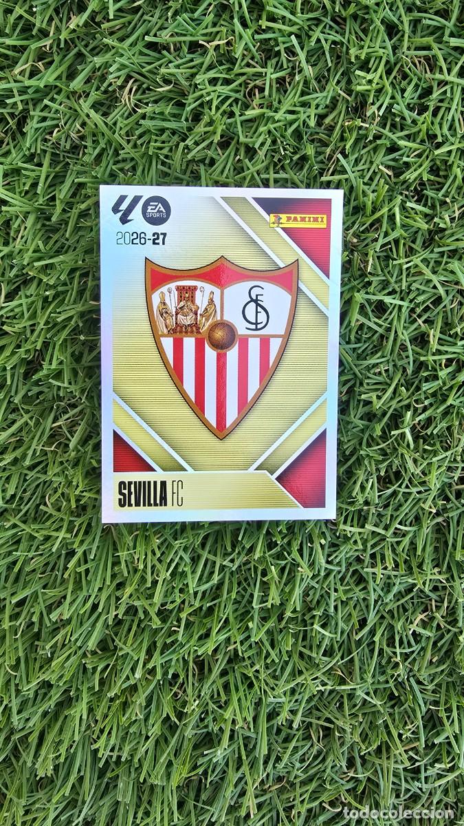 Cromos de f&uacute;tbol: ESCUDO 1 SEVILLA LIGA ESTE 2026 2027 26 27 PANINI LALIGA EA SPORTS