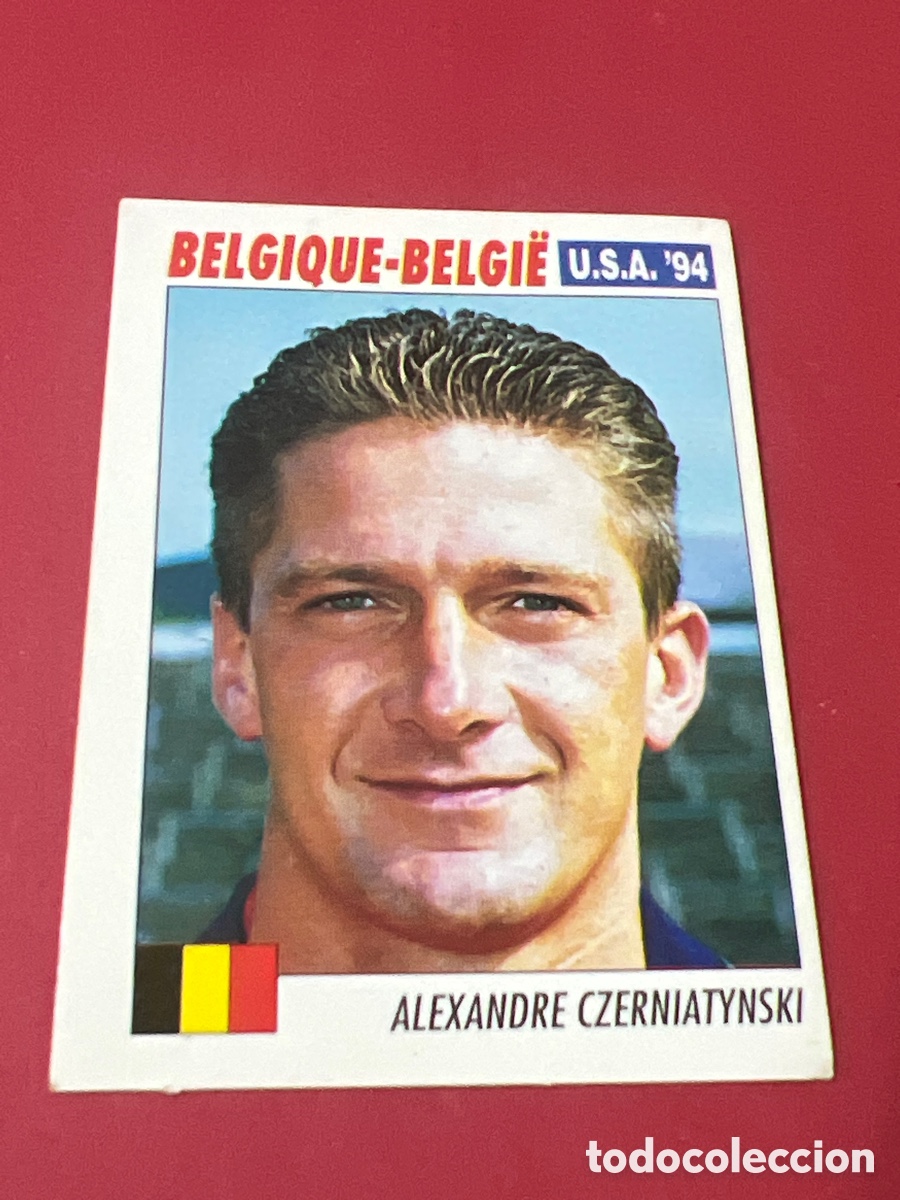 Cromos de f&uacute;tbol: CROMO DE FUTBOL ALEXANDRE CZERNIATYNSKI DE BELGICA SIN PEGAR N&ordm; 355 DE MUNDIAL USA 94 DE SL ITALY