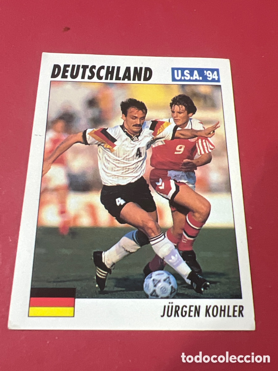Cromos de f&uacute;tbol: C4727. 1994 94 CROMO NUNCA PEGADO ALEMANIA JUNGER KOHLER MUNDIAL USA 94 N 135