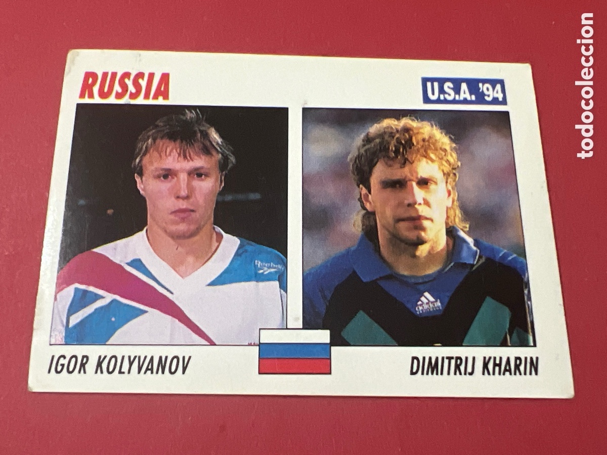 Cromos de f&uacute;tbol: C4729. 75 SERVICE LINE MUNDIAL USA 94 IGOR KOLYVANOV / KHARIN RUSSIA RUSIA 1994 WORLD CUP SL ITALY