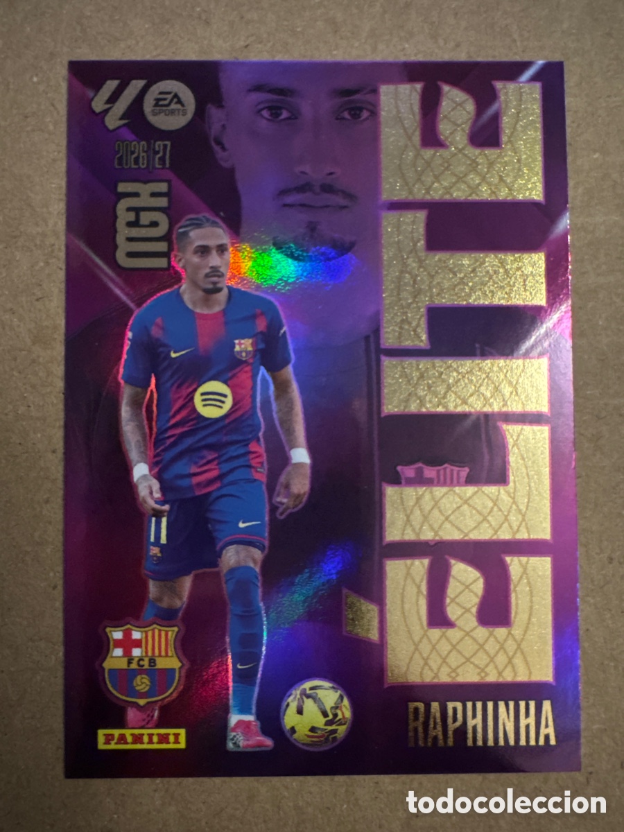 Cromos de f&uacute;tbol: # 15 Raphinha FC Barcelona ELITE Megacracks 26 27 2026 2027