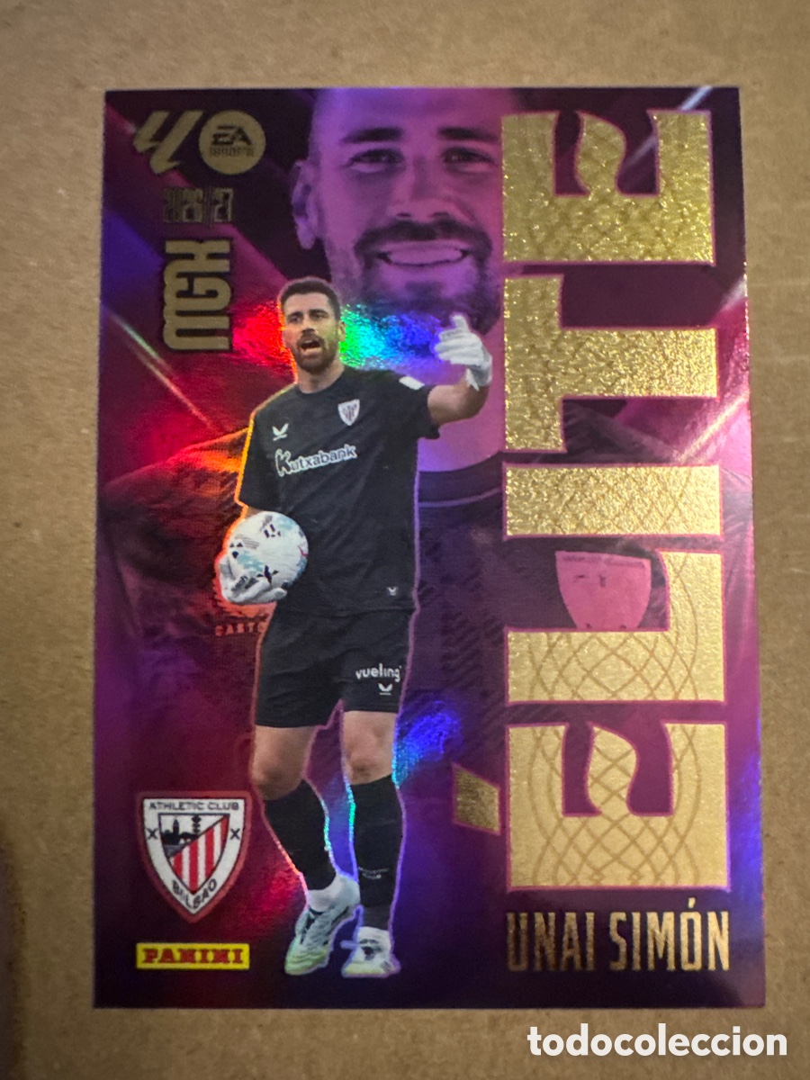 Football Stickers: # 17 Unai Sim&oacute;n Athletic Club Bilbao ELITE Megacracks 26 27 2026 2027