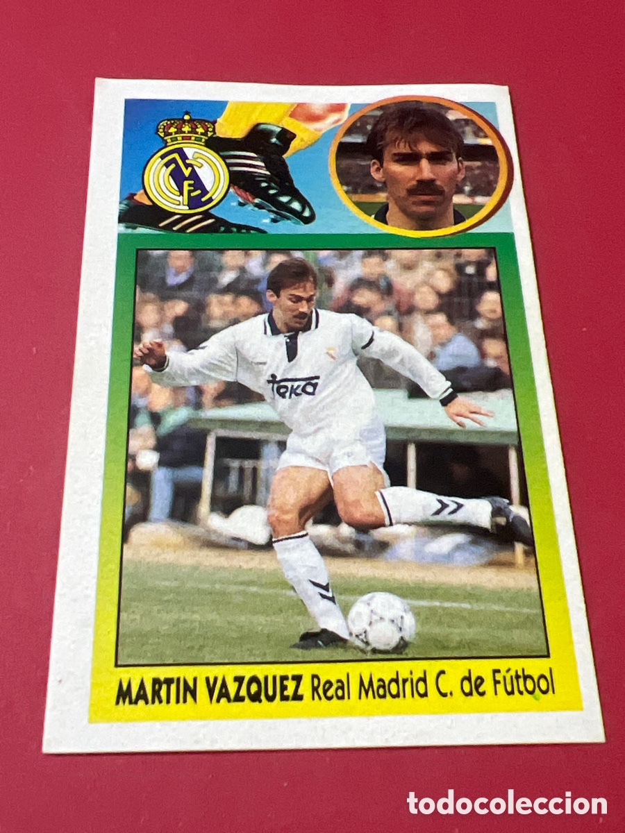 Football Stickers: C4731. Mart&iacute;n V&aacute;zquez Real Madrid liga 1993 1994 93 94 ediciones este